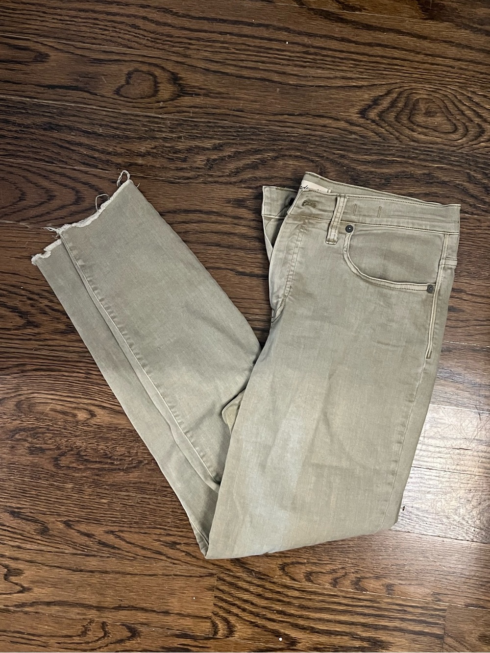 Madewell 9” High-Rise Jeans - Garment Dyed (Olive)